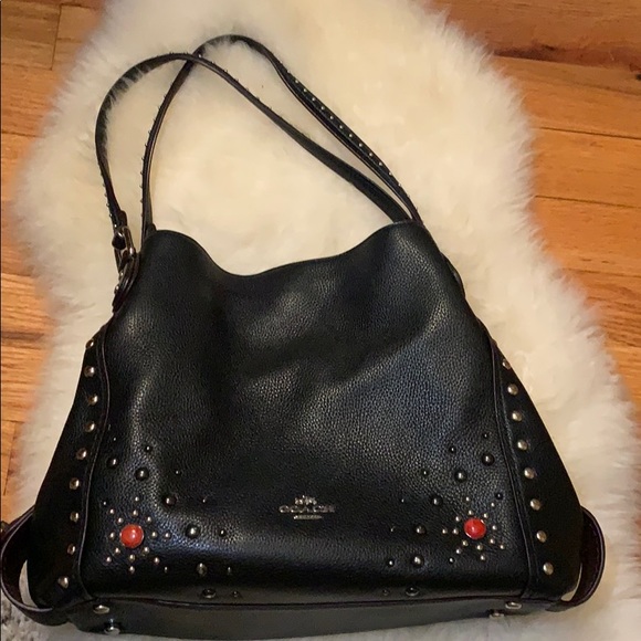 Coach Handbags - Coach black handbag with multi studded detail
